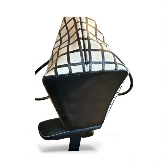 Kate Spade Black and White Checkered Tote Bag - Picture 4 of 8